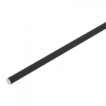 Threaded rod, 2 metres, black