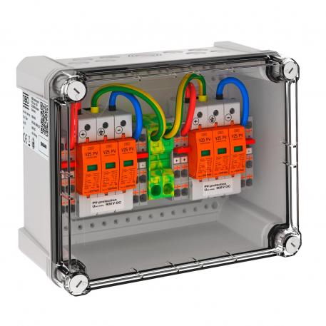 Generator connection box, type 1 + 2, for 2 x 2 strings