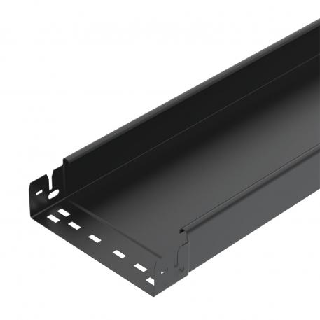 Cable tray MKS-Magic® 60, unperforated, black 3050 | 200 | 60 | 1 | nē | melns; RAL 9005 | Tērauds | PES135 – poliesters